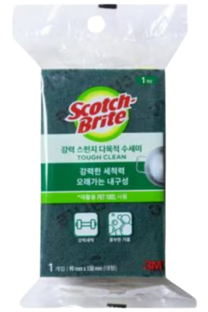 3m Scotch Brite Sponge Heavy Duty Multi Purpose Scrub Sponge 1pk