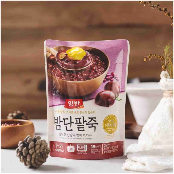 [Dongwon] Sweet Red Bean & Chestnut Porridge 420G / [동원] 양반 밤단팥죽