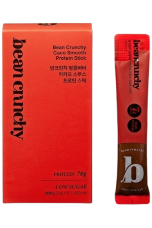 Bean Crunchy Peanut Butter Cacao Smooth Protein Stick 200g