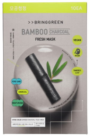 Bring Green Bamboo Charcoal Fresh Mask 브링그린 뱀부 차콜 프레시 마스크