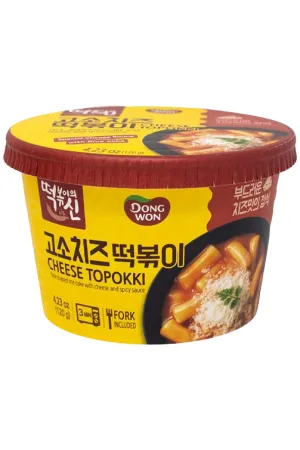 Dongwon Cheese Spicy Stir Fried Rice Cake Tteokbokki Cup 120g