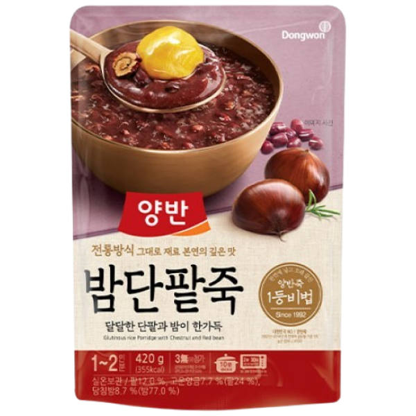 Dongwon Yangban Sweet Red Bean Chestnut Porridge 420g