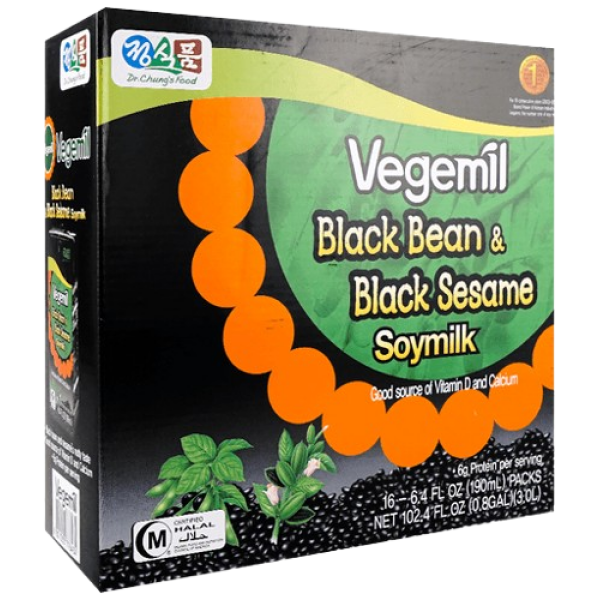 Drchung Food Vegemil Black Bean Black Sesame Soymilk 190ml16pk