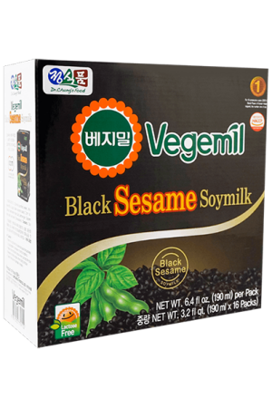 Drchung Food Vegemil Black Sesame Soymilk 190ml16ea