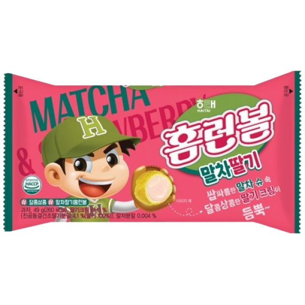 Haitai Homerun Ball Matcha Strawberry 49g
