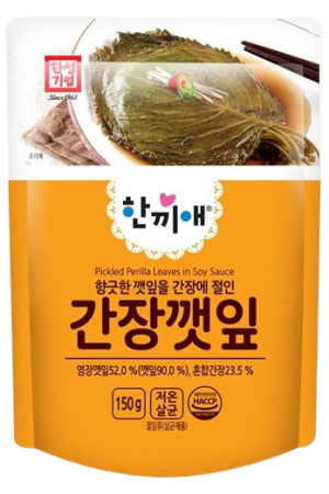 Hansung One Meal Pickled Perilla Leaves In Soy Sauce 150g