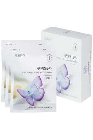 Kkokdam Siberian Chrysanthemum Tea 05g3pk 꽃을담다 구절초꽃차 05g3pk