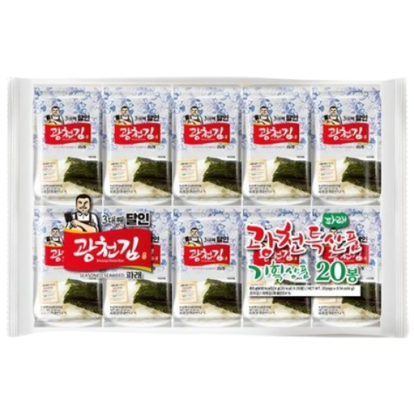 Kwangcheonkim Seasoned Seaweed Parae 4g20pk