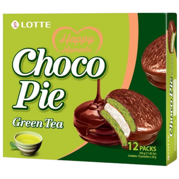 Lotte Choco Pie Green Tea Flavour 336g