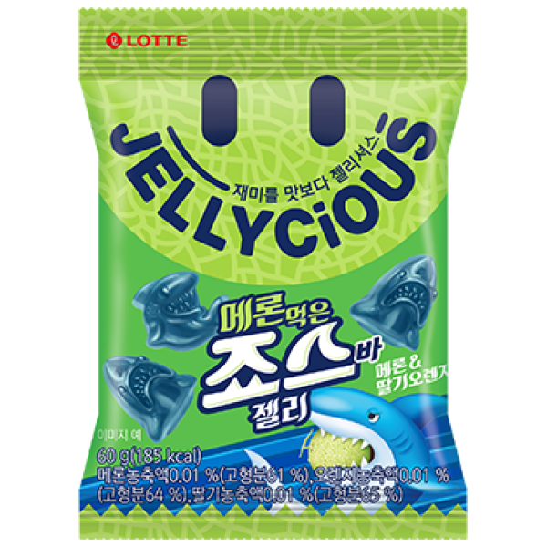 Lotte Jellycious Shark Melon Jelly 60g
