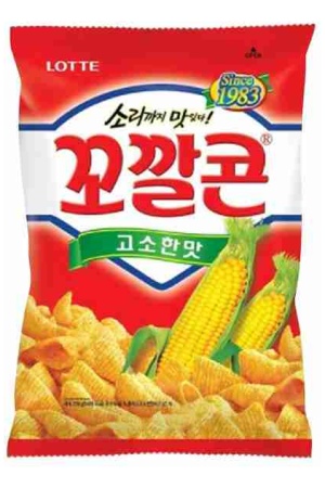 Lotte Kokal Corn Chips 67g Original Flavour