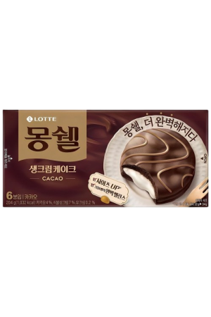 Lotte Moncher Real Cream Cake Cacao
