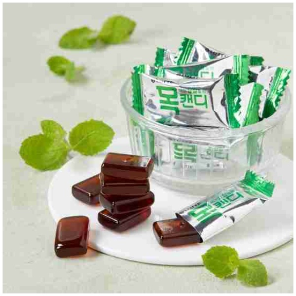 [Lotte] Throat Candy Herb Mint Flavour 217G / [롯데] 목캔디 허브민트맛