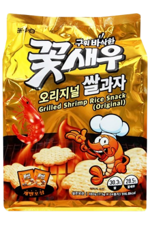 Misobaek Grilled Shrimp Rice Snack Original 180g