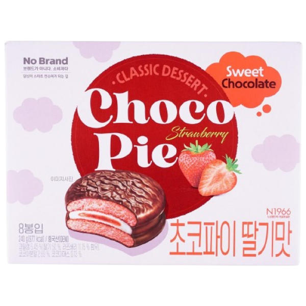 No Brand Choco Pie Strawberry 240g