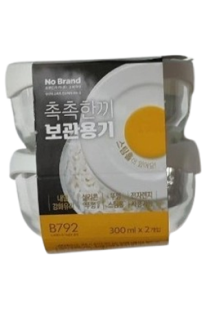 No Brand Rice Storage Container 300ml2pk
