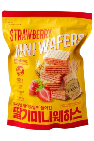 No Brand Strawberry Mini Wafers 300g