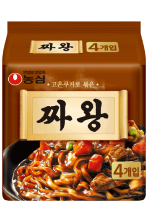 Nongshim Black Bean Sauce Noodles Jjawang 134g4pk
