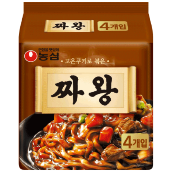 Nongshim Black Bean Sauce Noodles Jjawang 134g4pk