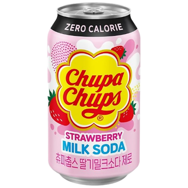 Nongshim Chupa Chups Strawberry Milk Soda Zero 350ml