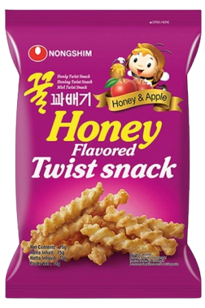 Nongshim Honey Flavoured Twist Snack 75g