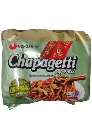 Nongshim Korean Black Spaghetti With Roasted Jjajang Sauce Chapagetti 140g5pk