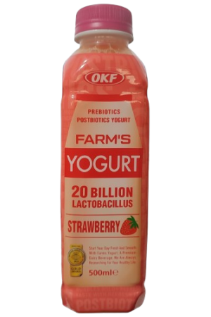 Okf Farm Yogurt Strawberry 500ml