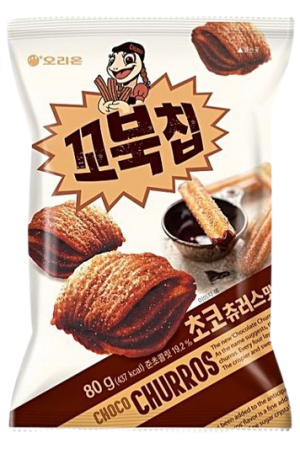 Orion Turtle Chips Chocolate Churros Flavour