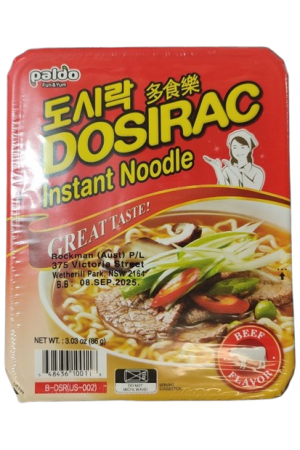 Paldo Dosirac Instant Noodle Beef Flavour 86g