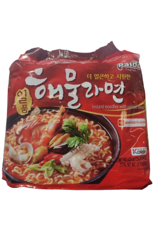 Paldo Instant Noodle With Seafood Soup 120g5pk