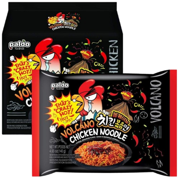 Paldo Volcano Chicken Noodle 140g4pk