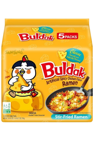 Samyang Cheese Hot Chicken Flavour Buldak Ramen 140g5pk
