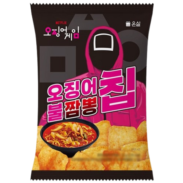 Squid Game Squid Spicy Jjamppong Flavour Chips 50g