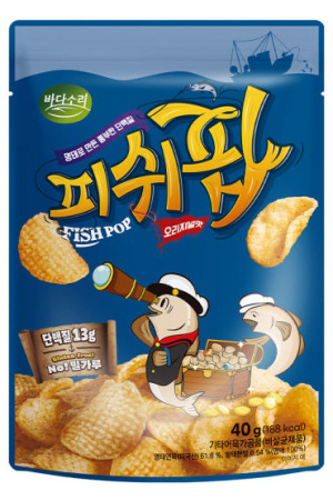 Sunhae Pollock Fish Cake Snack Fish Pop Original Flavour 40g