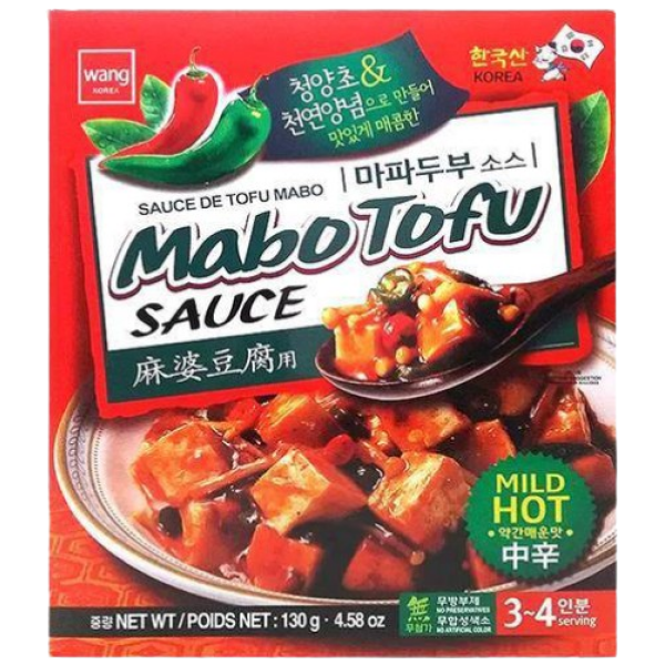 Wang Korea Mabo Tofu Sauce Mild Hot 130g 2
